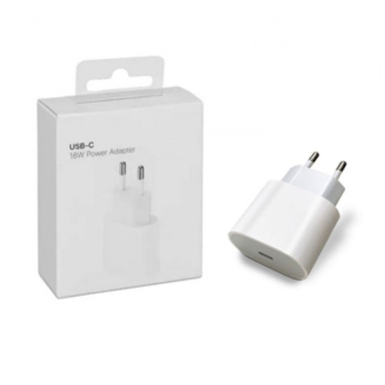 ADAPTADOR PARA APPLE IPHONE USB-C 18W (MU7U2ZM/A) BRANCO